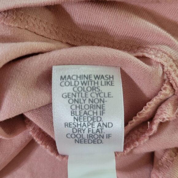 J. Jill Wearever Champagne Pink V-Neck Short Sleeve Top - Picture 10 of 14